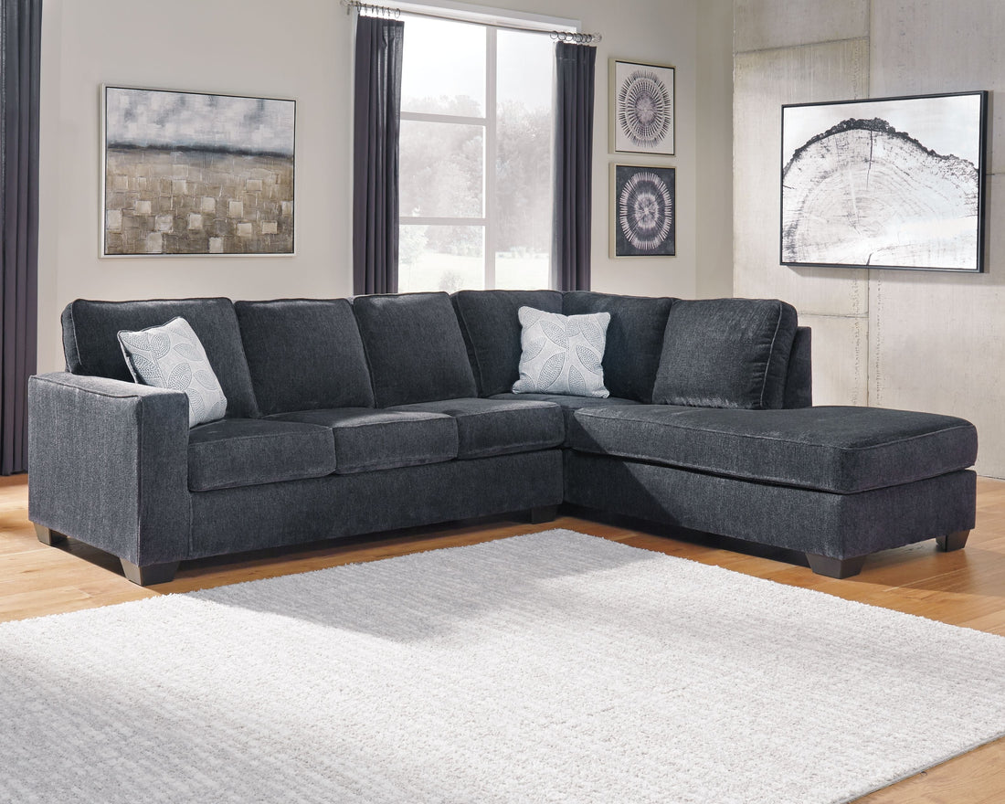 Ashley Altari 87213 Sectional Sofa with sleeper and chaise offering comfort for Phoenix homes