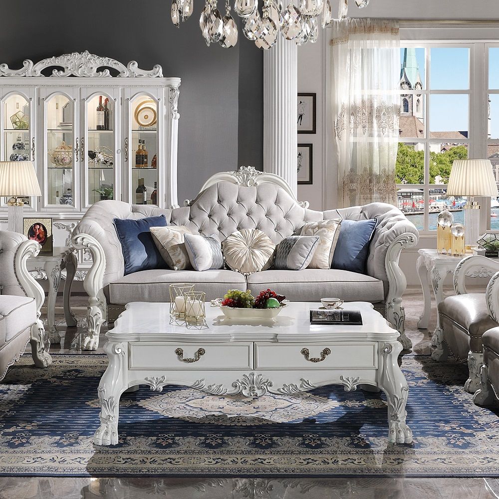 Dresden - Sofa (w/7 Pillows) Bone