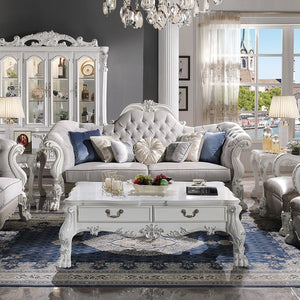 Dresden - Sofa (w/7 Pillows) Bone White