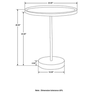 Ginevra - Round Marble Base Accent Table