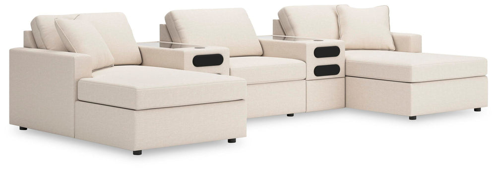 Modmax - Oyster - Sectional White 2 Pc. Sectional Loveseat