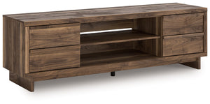 Zadilyn - TV Stand With Fireplace Option Dark Brown TV Stands