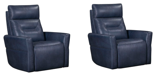 Remmington - Power Swivel Glider Recliner Vintage Navy 2 Pieces