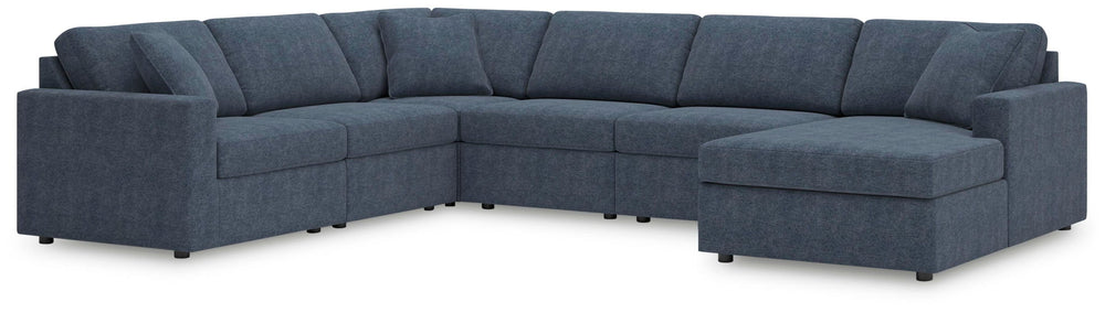 Modmax - Ink - Sectional Blue 2 Pc. Sectional Loveseat