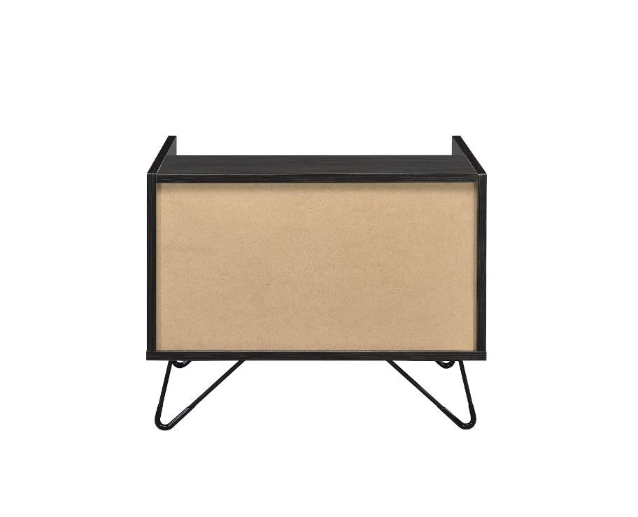 Melkree - Accent Table - Oak & Black