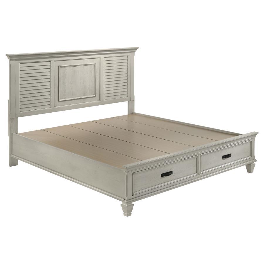 Franco - Wood Storage Panel Bed White
