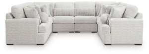 Cuddle Plush - Sectional White 8 Pc. Sectional