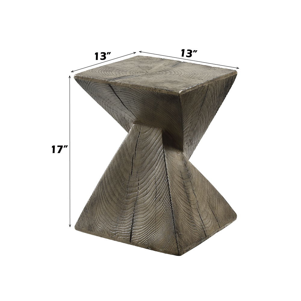 Zahi - Accent Table Weathered Oak