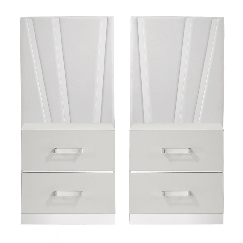 Europa - Nightstand Panels (Set of 2) - White