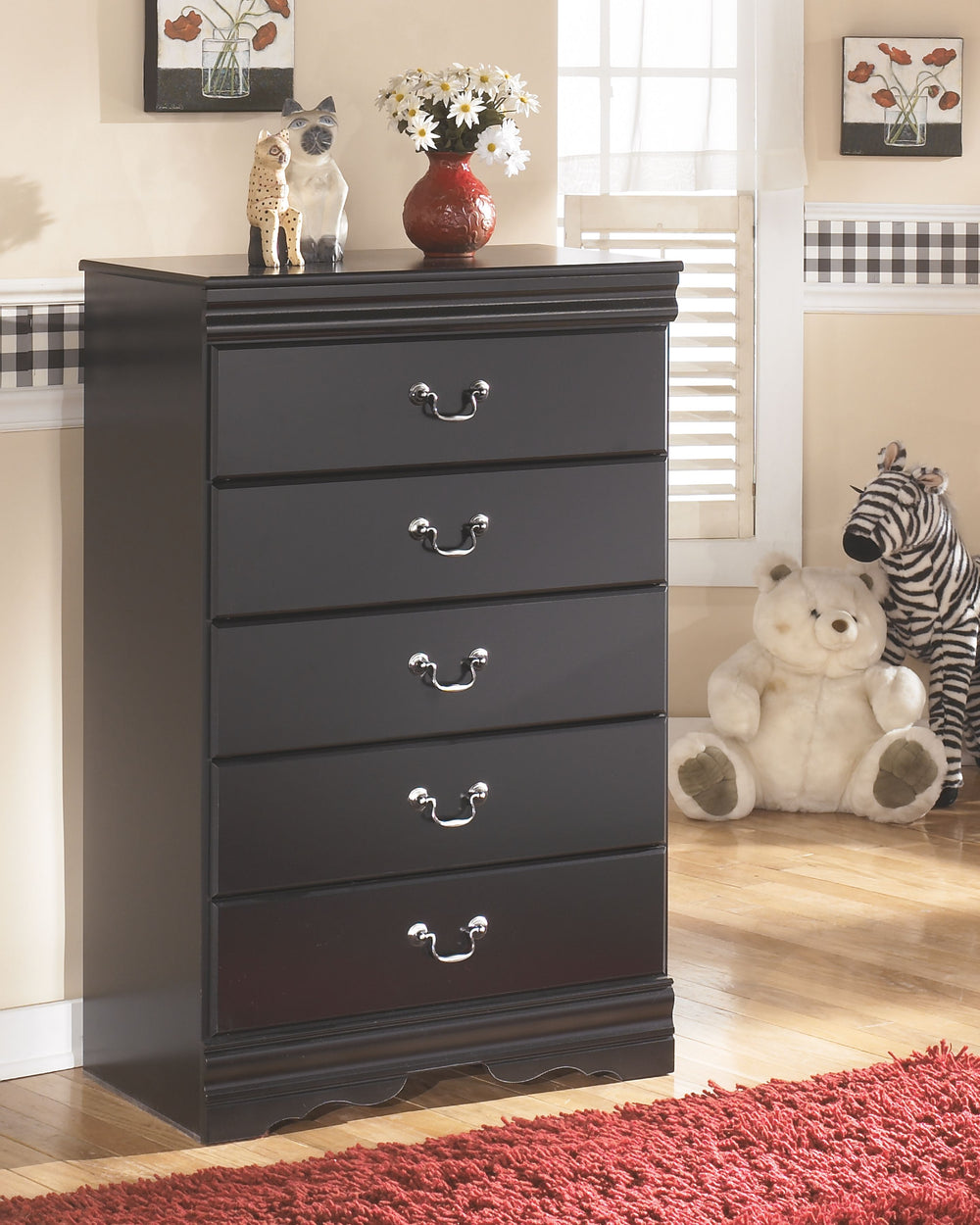 Huey Vineyard - Bedroom Set Black Queen