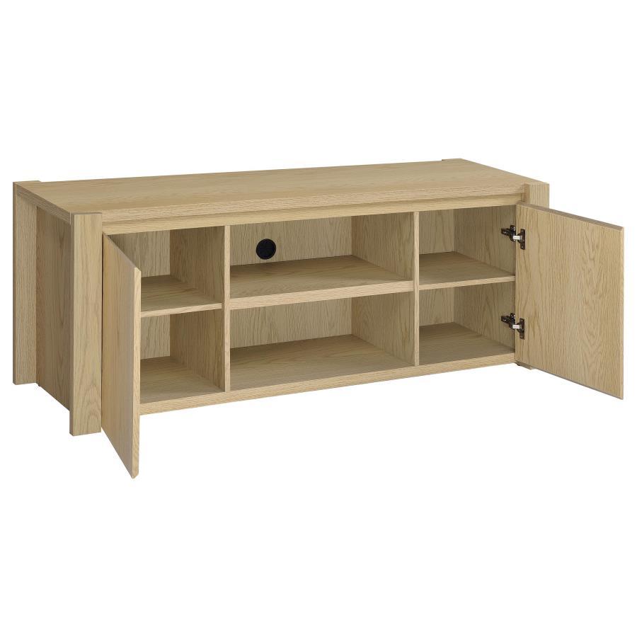 Laurelton - 60" 2-Door TV Stand Media Console - Light Oak