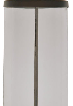 Junrow - Glass Table Lamp - Clear / Brown