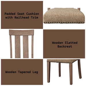 Nathaniel - Side Chair (Set of 2) - Fabric & Maple