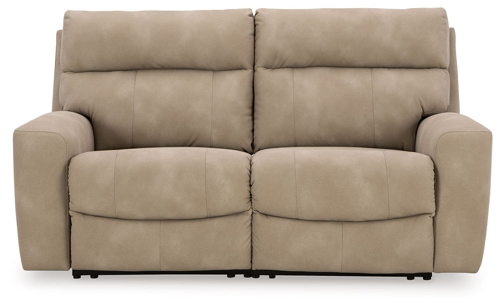 Next-Gen Durapella - Reclining Sectional Dark Gray 2 Pc. Power Reclining Sectional Loveseat