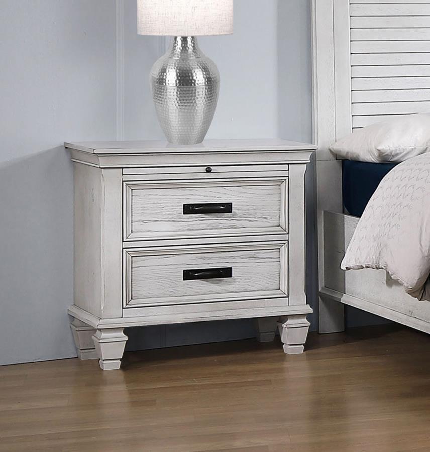 Franco - 2-Drawer Nightstand White