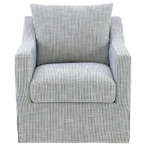 Winter - Upholstered Sloped Arm Accent Swivel Chair