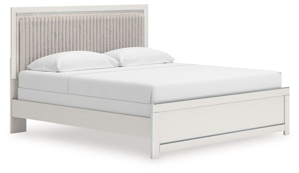 Zuraleus - Upholstered Panel Bed White King