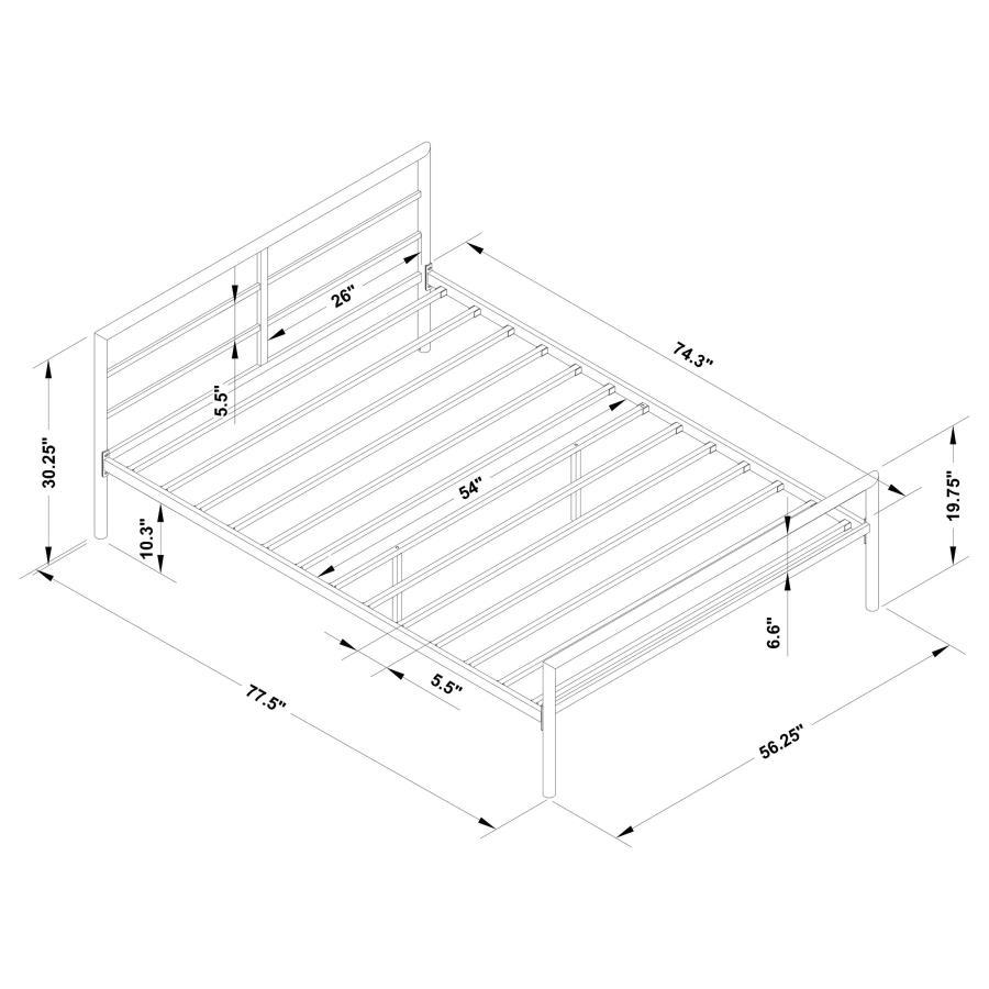 Fisher - Metal Open Frame Bed