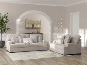 High Profile - Living Room Set Beige 2 Pc. Sofa, Loveseat