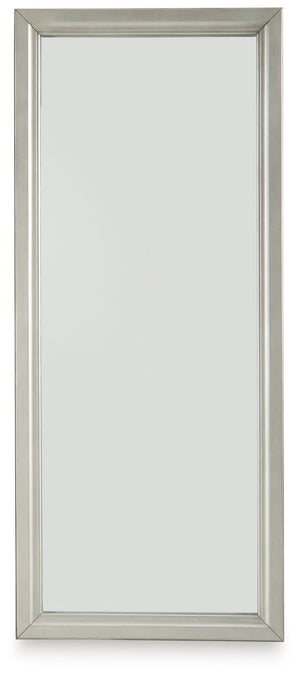 Evesen - Floor Standing Mirror With Storage - Champagne