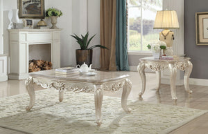 Gorsedd - Table With Marble Top Golden Ivory Coffee Tables