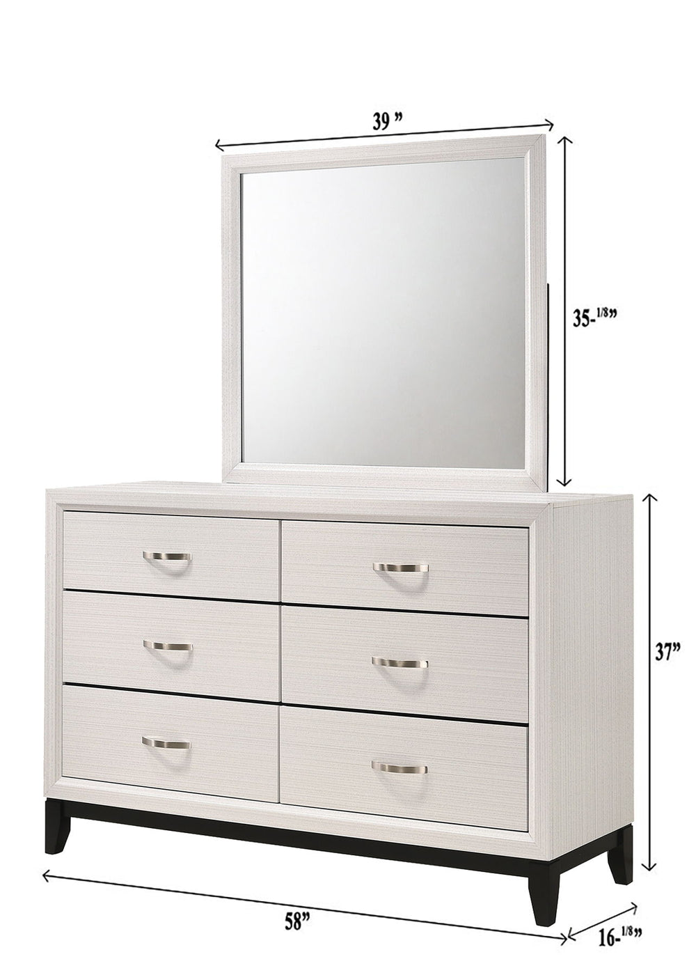 Akerson - Dresser - White