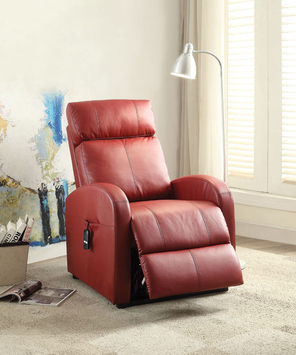 Ricardo - Recliner w/Power Lift Red