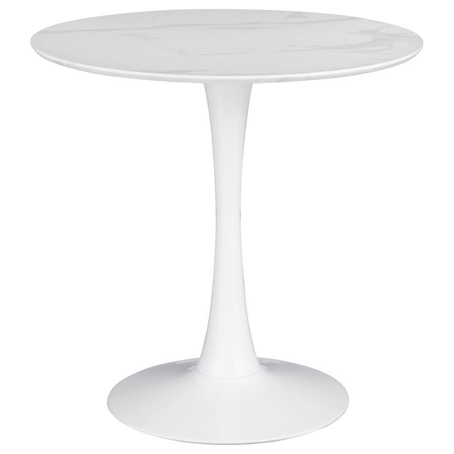 Arkell - Round Faux Marble Top Dining Table