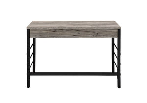 Disho - Writing Desk With USB - Light Weathered Oak & Black