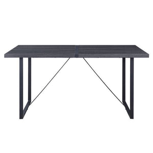 Nakula - Dining Table - Gray Oak & Black