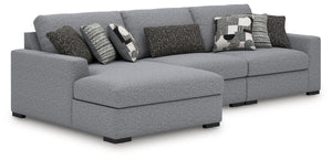 Bealton - Sectional Gray 3 Pc. Left Arm Facing Corner Chaise Sectional