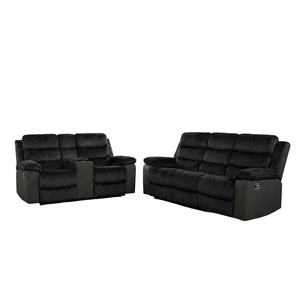 Willow - Reclining Sofa Set Dark Brown 2 Pc. Reclining Sofa, Loveseat