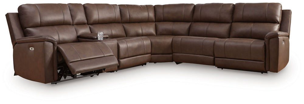 Bleckley - Reclining Sectional Dark Gray 5 Pc. Power Reclining Sectional
