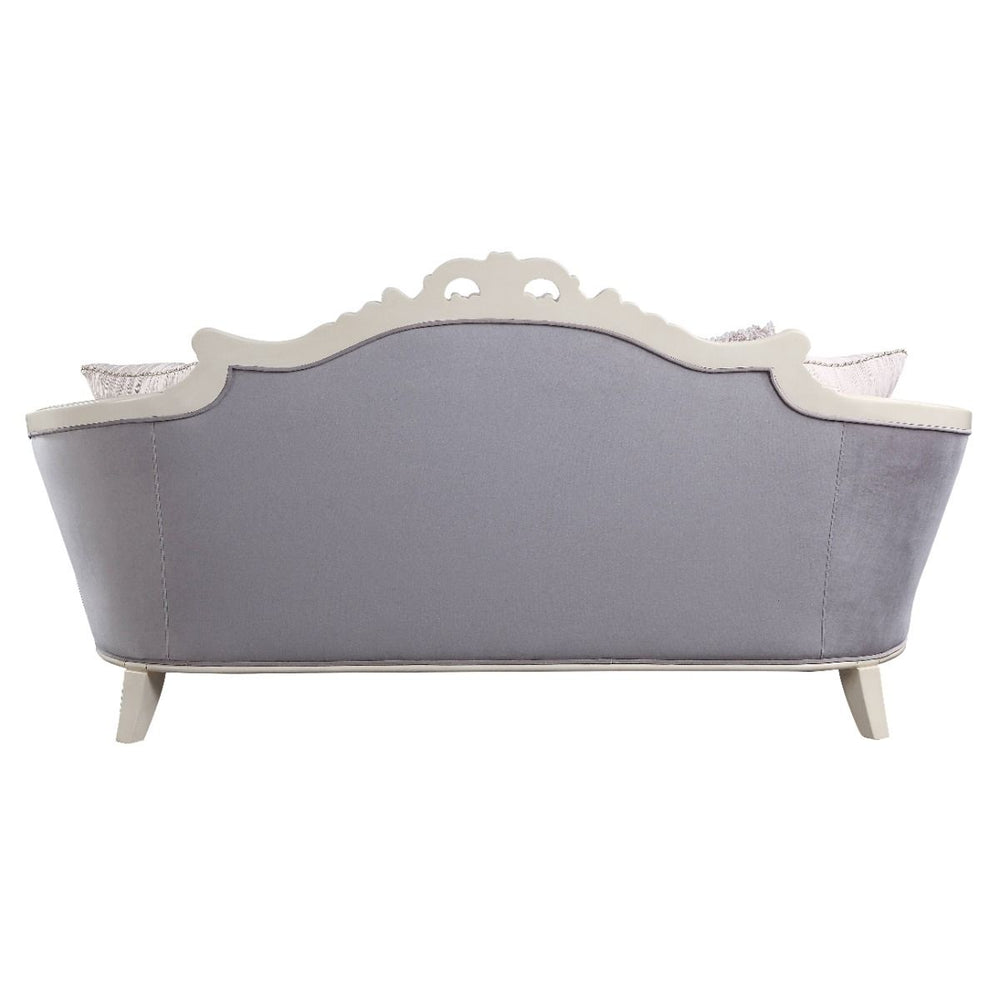 Galelvith - Sofa With 6 Pillow - Gray Fabric