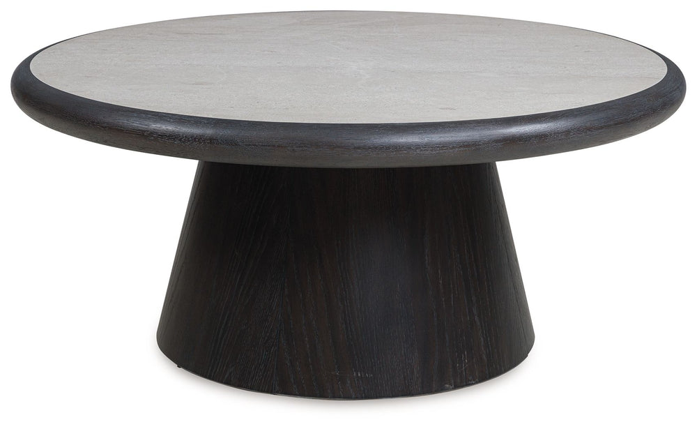 Bracken - Round Cocktail Table - French Black