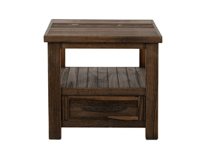 Dutton - Table - Rookwood Brown Dark Brown End Tables