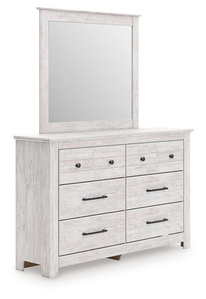 Makidern - Six Drawer Dresser White Dresser & Mirror