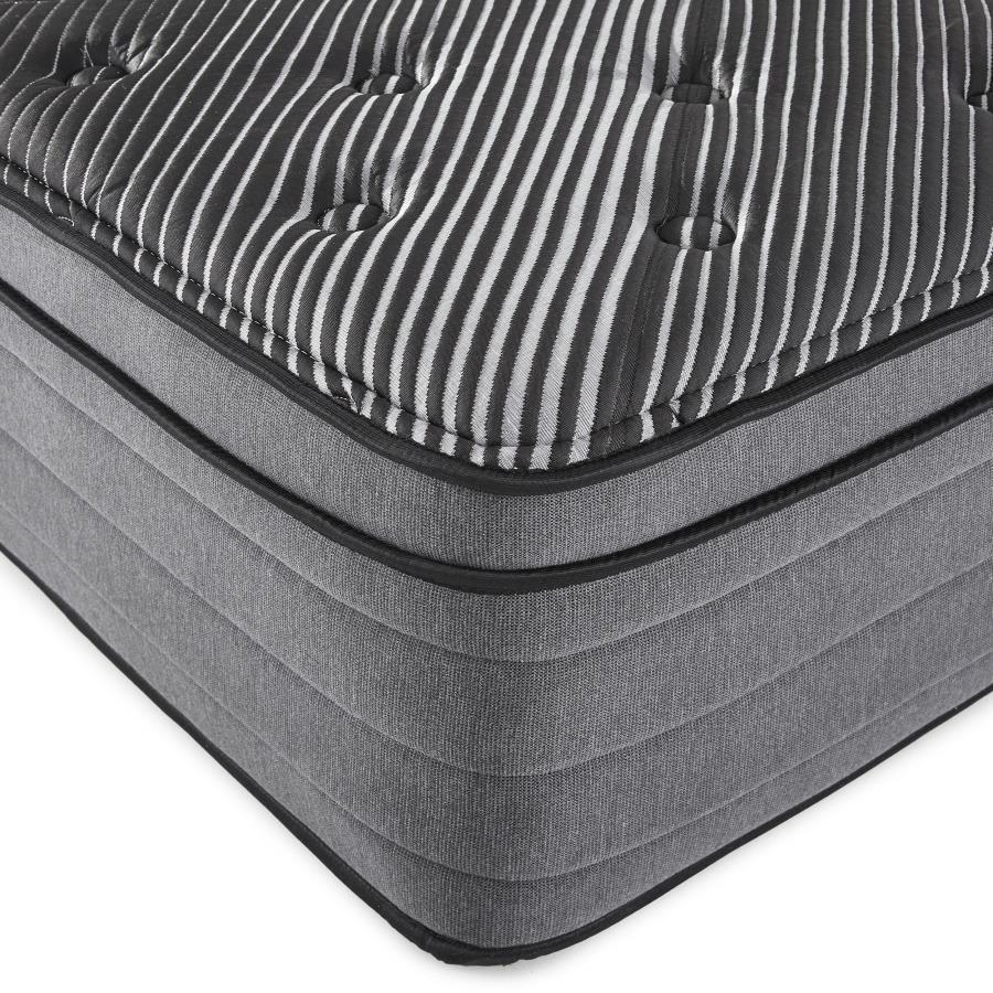 Montlake - 15" Cool Euro Top Foam Hybrid Mattress Dark Gray
