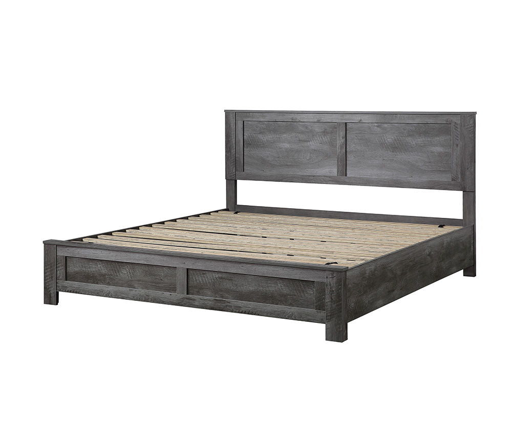 Vidalia - Bed Rustic Gray Oak King