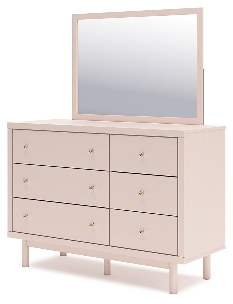 Wistenpine - Blush - Dresser And Mirror