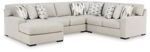 LaureLGrove - Sectional Pearl Silver 4 Pc. Left Arm Facing Corner Chaise Sectional
