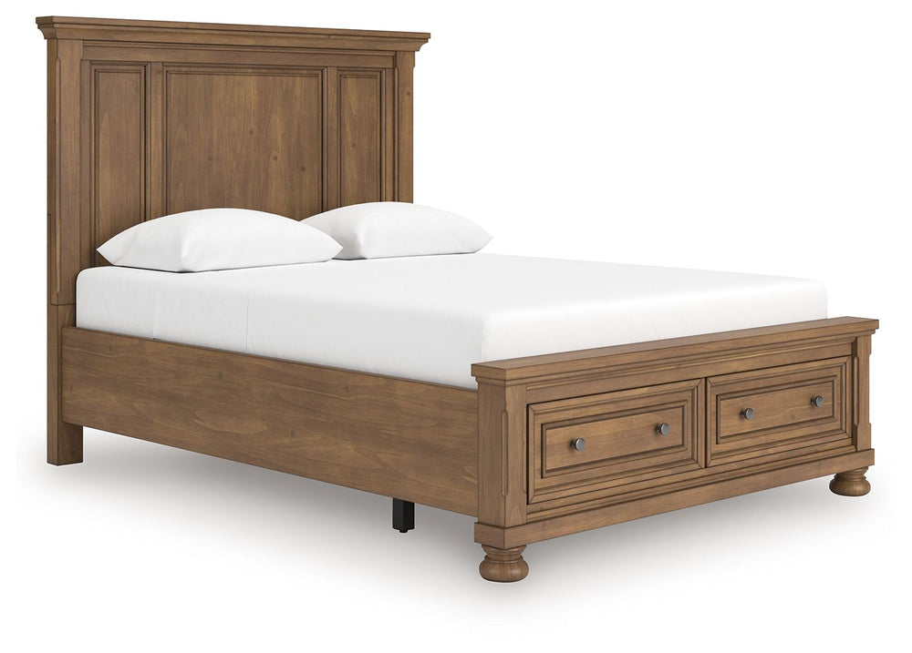 Feddinger - Panel Storage Bed Light Brown