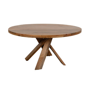 Crossings - Round Dining Table With 4 Upholstered Chairs