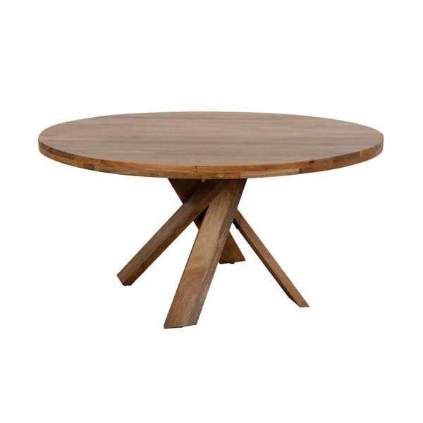Crossings - Round Dining Table With 4 Upholstered Chairs