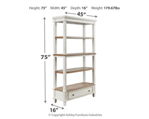 Realyn - Brown / White - Bookcase