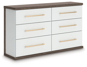 Kendanport - Six Drawer Dresser White Dressers