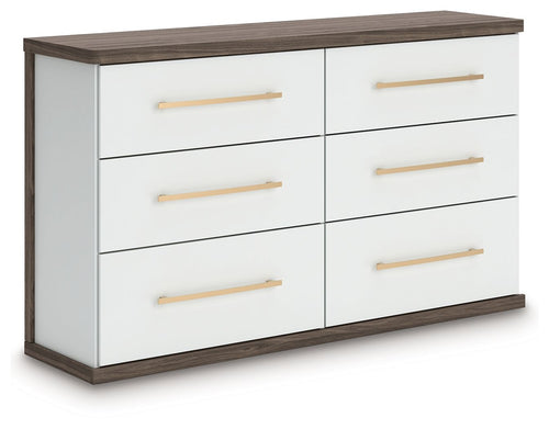 Kendanport - Six Drawer Dresser White Dressers