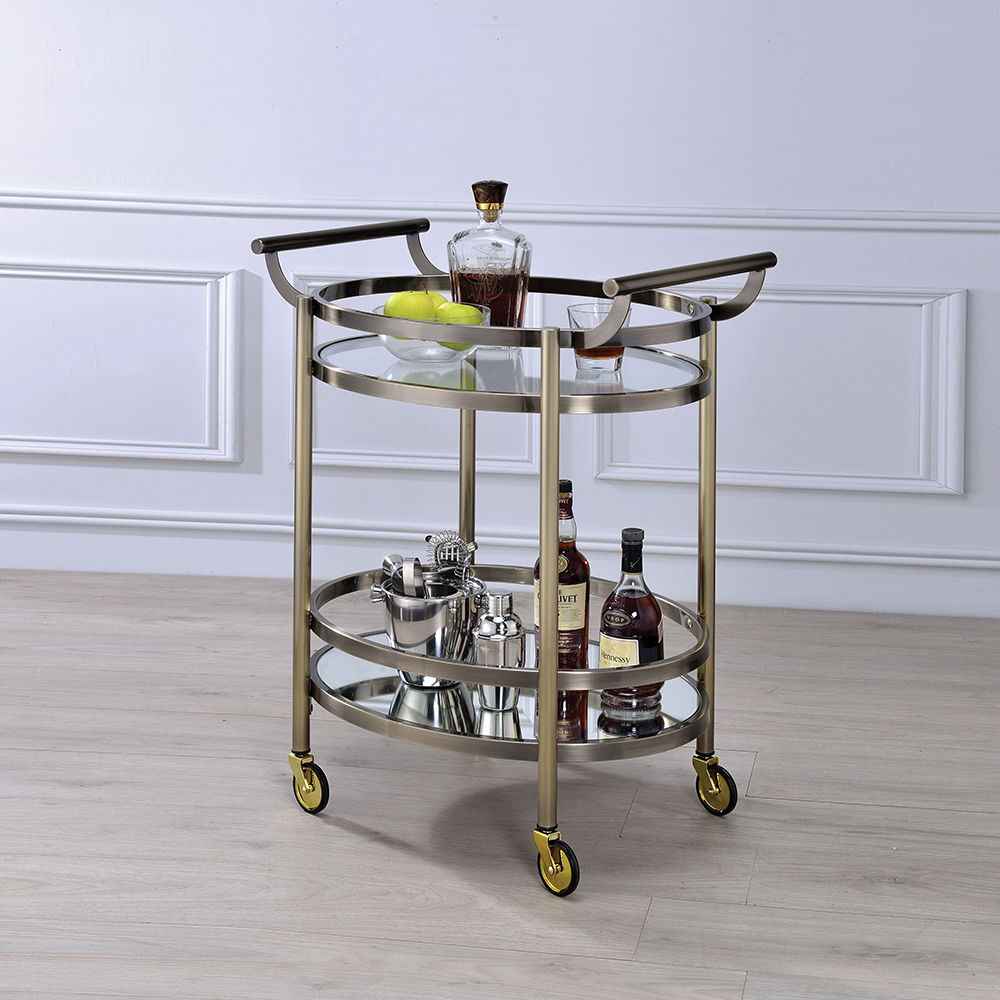 Lakelyn - Serving Cart Brushed Bronze