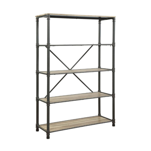 Itzel - Bookshelf Sandy Gray 49"W x 20"D x 71"H