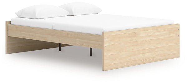 Onita - Platform Bed Light Brown Queen None